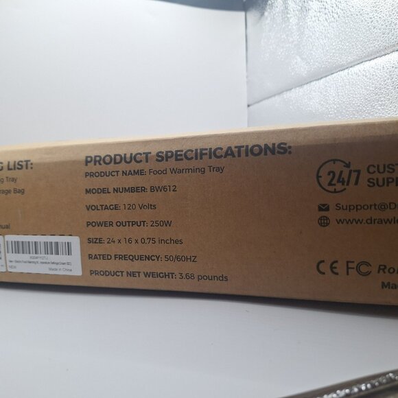 Electric Food Warming Mat for Heating - Portable Foldable Silicone Warming Tray - Picture 7 of 8